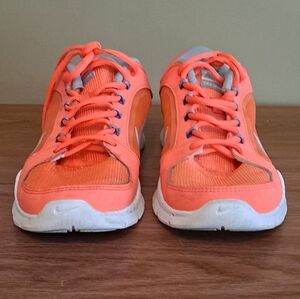 Nike Womens Flex Trainer 4 Neon Orange Running Shoes 643083-800 Size 8.5 Us